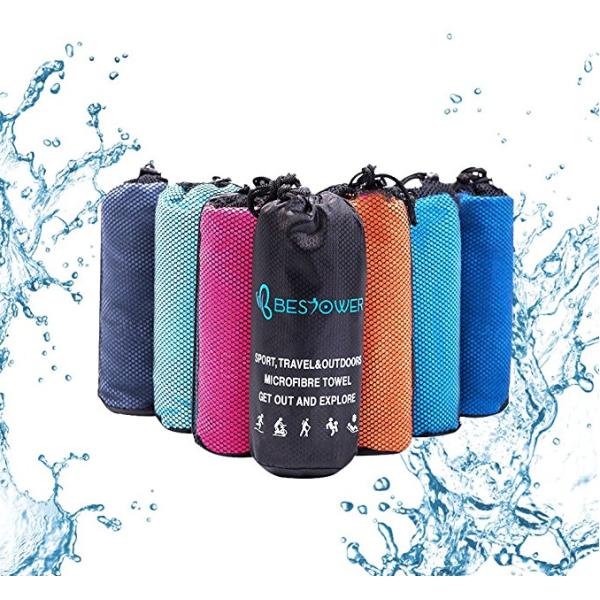 Versatile Sports 88% Polyester Towels Microfiber Suede 80 X 130cm Custom Size