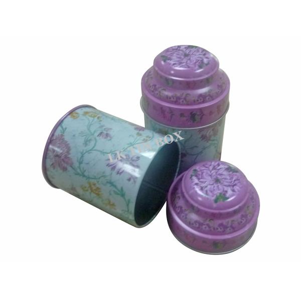 Chá vermelho verde orgânico presente personalizado da caixa da lata do biscoito que empacota com tampa do metal