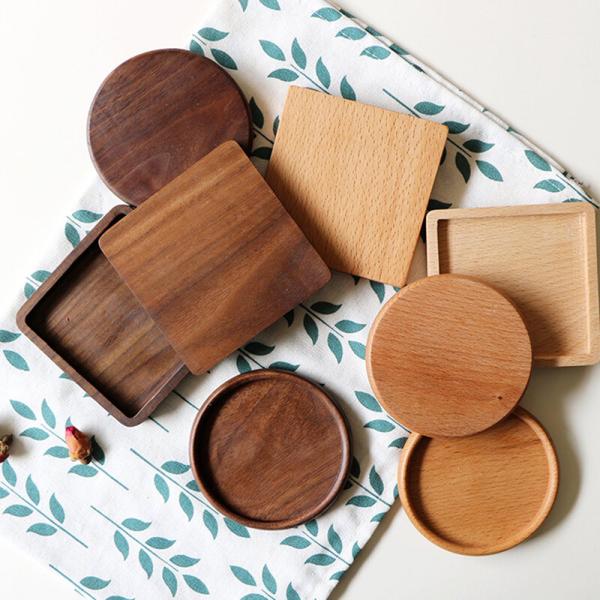 Des sous-vêtements en liège personnalisés pour les boissons mignons, grands et ronds, sous-vêtements pour tasses en extérieur, protection de table en bois pour les tasses de café