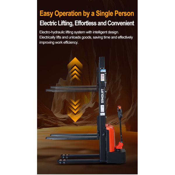 Model QDA15EL03 1.5 Ton Strong Capacity Walkie Fully Electric Stacker