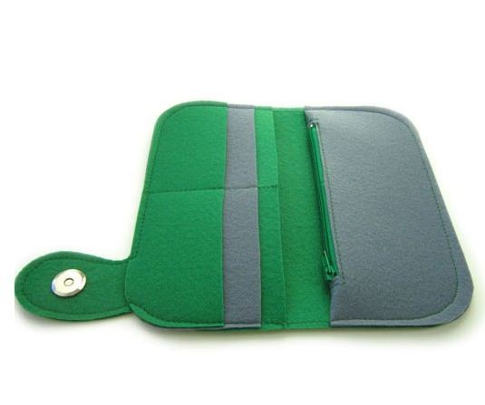 high quality reasonable price promotional felt purse factory with various color