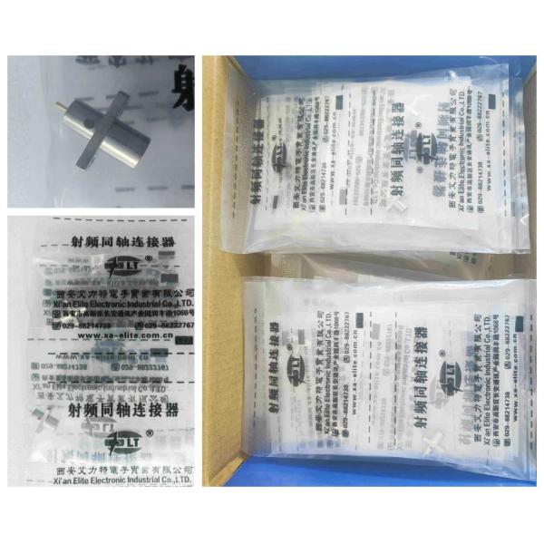 Stainless Steel SMP Male Plug 2 Hole Flange Mount Full Detent Microstrip Connector With Frequency Up To 18GHz