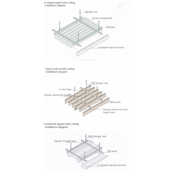 Exterior Interior Wall Facade Decoration U Shaped Aluminum Extrusion