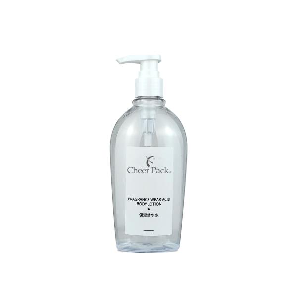 Luxury PET Plastic 300ml Pump Bottles White Transparent Black For Shampoo Conditioner Lotion Facial Cleanser Packaging