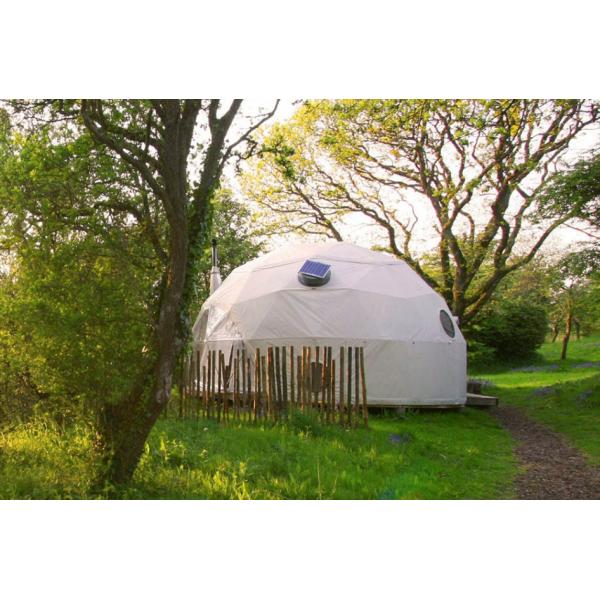 Galvanized Steel Geodesic Dome Tent Hotel Camping Waterproof House