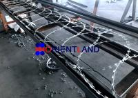 BTO-22 CBT-65 aço inoxidável Flat Wrap Razor Wire Coils Razor Blade Wire Fence