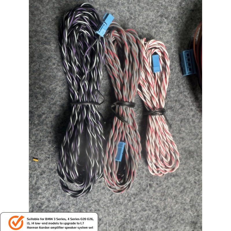Original for BMW 3/4 Series G20 G26  CAR AUDIO Amplifier Wiring Kit Harness L7 Harman Kardon Amplifier Audio Speaker System