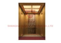 Ascenseurs à la maison résidentiels commerciaux en bois Rose Gold du délié 2.0m/S de placage