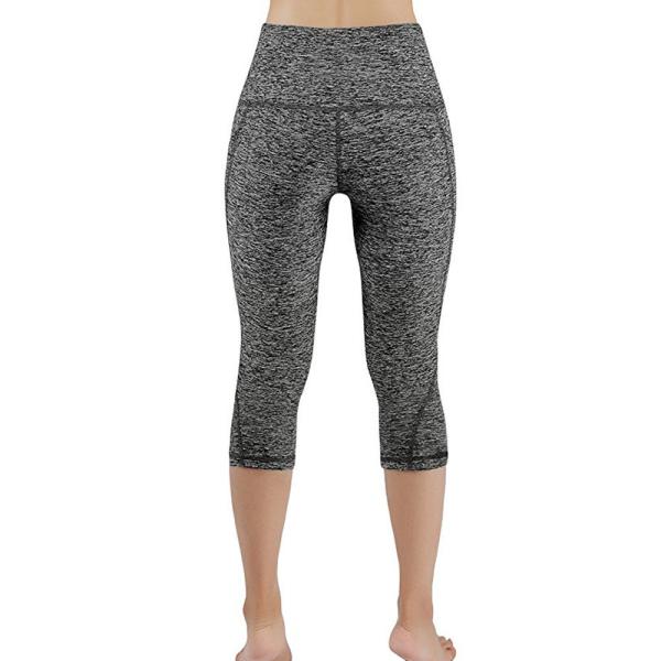 Fashion Sport Leggings Calf Length Pants Polyester Workout Out Pocket Leggings