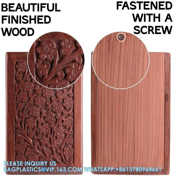 Cremation Urn For Human Ashes Adult Male/Female - Decorative Urns - Wooden Casket Urn - Funeral Burial Urns ​For Human