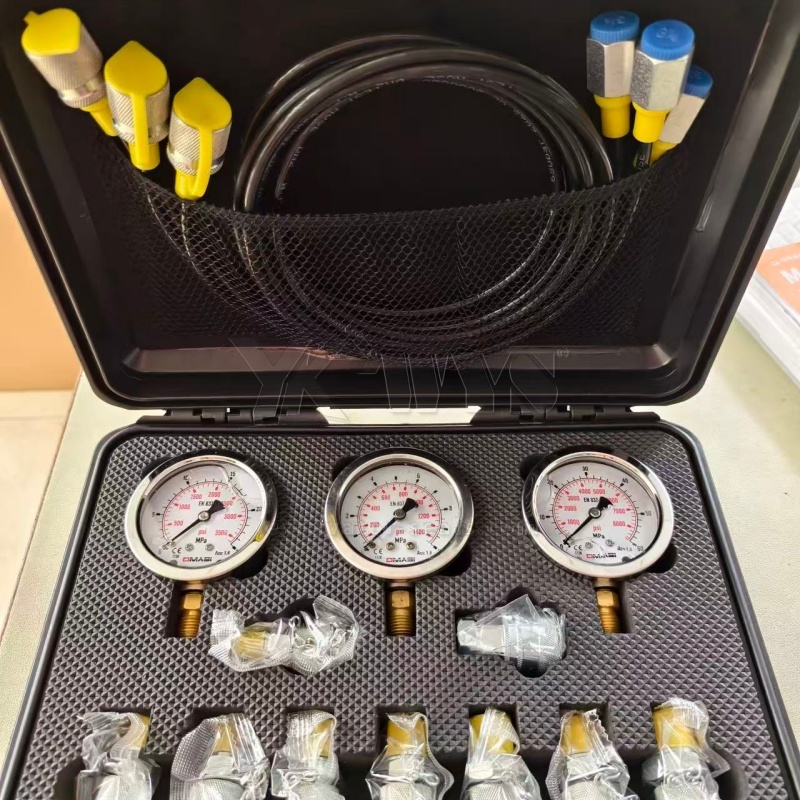C Hitachi Komatsu Hydraulic System Pressure Test Tee Fitting Kit 24 Pcs For Excavator