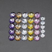Rose Cut Cubic Zirconia moissanite Round Brilliant Cut Pedra preciosa Tratamentos térmicos aplicados