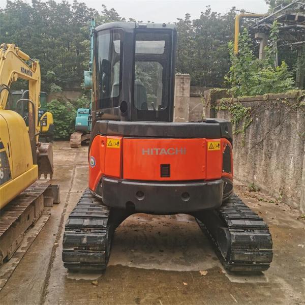 Mini excavadora usada de 5 toneladas activa Hitachi ZX50 con y bomba hidráulica original