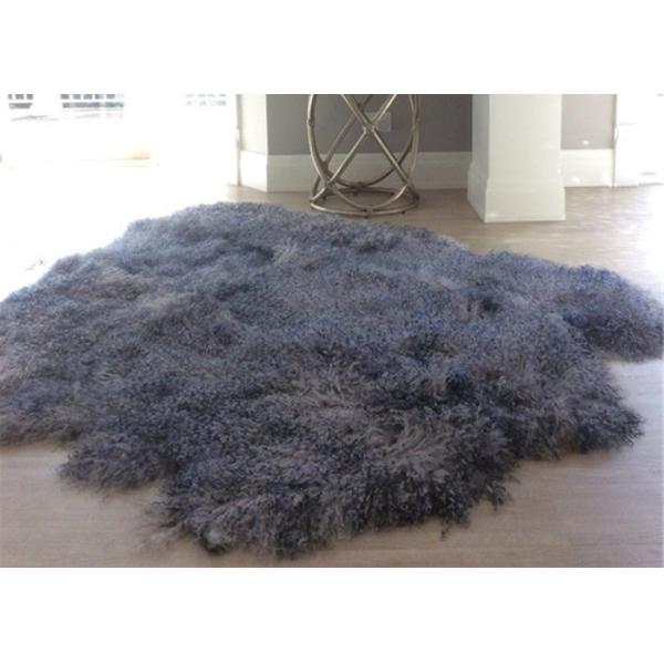 Длинный курчавый бежевый монгольский ход 60кс120км Ламбсвоол удобное для кровати/пола