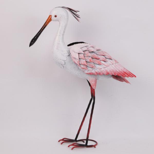 Easy Maintenance and Weatherproof Animal Garden Ornament Metal Egret Metal Heron