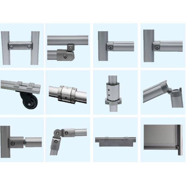 DYE28-2817 Tubo de acero aluminio OD 28mm Unión angular para tubo lean