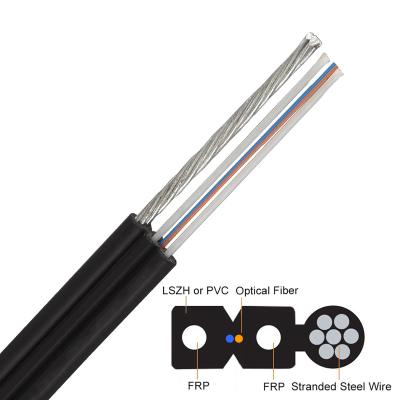 Cabo ótico da fibra de GJYXFCH ANATEL FTTH 4 núcleos cabo pendente de 1/2/