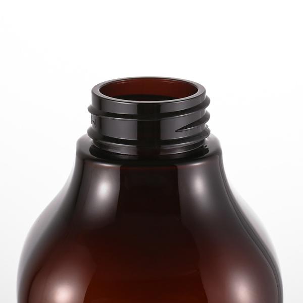 Frosted Amber Body Lotion Bottle With Pump Multiapplication 1000ML