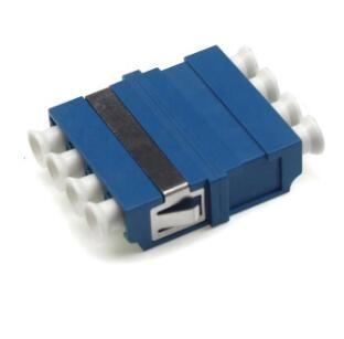 PC Polish Fiber Optic Connector Adapters  , Lc Quad Adapter Ceramic Sleeve