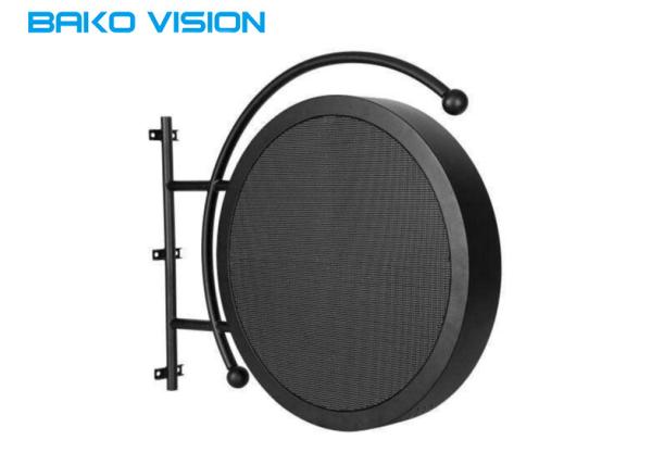 Remote Control Outdoor Led Display Boards P4.68 Waterproof Round Shape Sign
