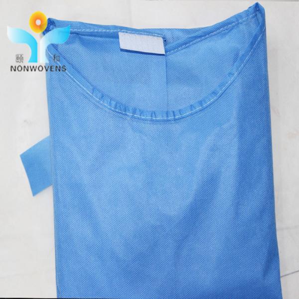 30-50gsm Blue Disposable Surgical Gowns For Infection Control