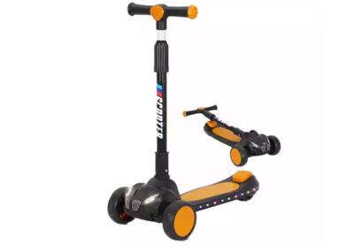 Multi Mode Sensitive Braking 3 Wheel Foot Stroller Plastic PU Adjustable Kids Scooter