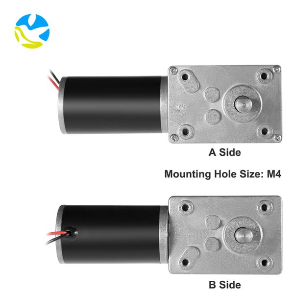 Futeng Factory Custom 12v 24v High Torque High Power Low Speed Worm Gearbox Motors Smart Pet Toilet Worm Reducer Motor