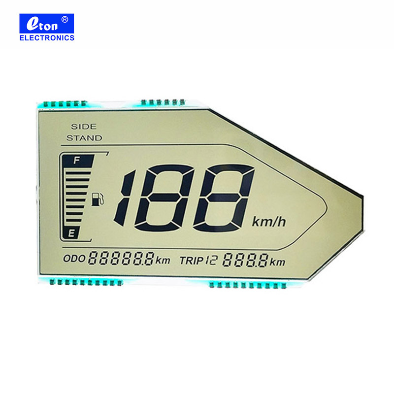 New Custom Premium Segment Displays HTN Negative LCD Motorcycle Screen