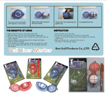golf ball liner marker
