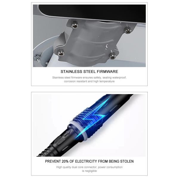 High Lumen 50w Solar Led Street Light SMD Die Cast Aluminum Material