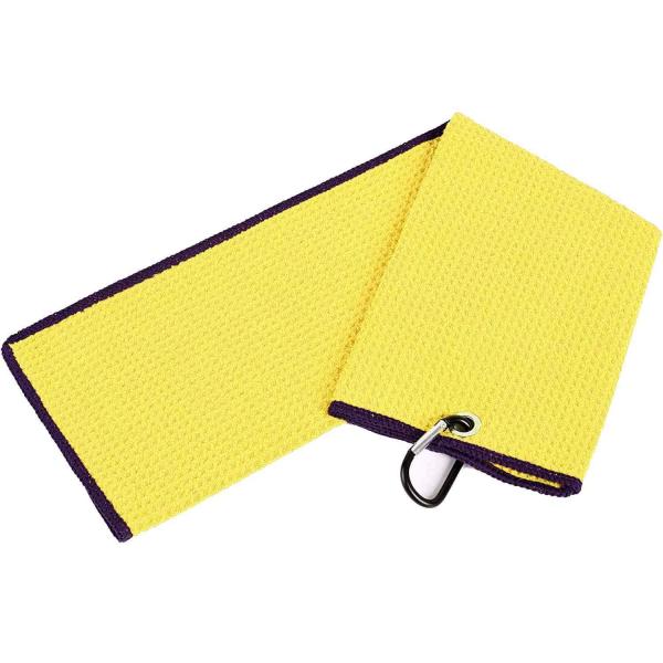 Personalised Microfiber Golf Towel Custom Logo Microfiber Waffle Towel With Printing Golf Golf Clubs