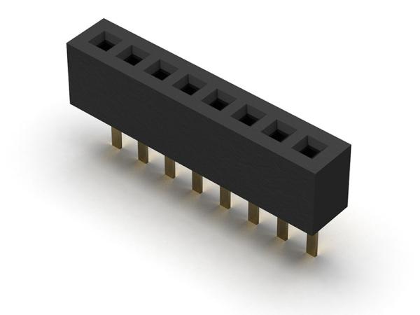 Female Header Connector 1.00mm Single Row Straight Type 1*2PIN To 1*40PIN H=2.10mm