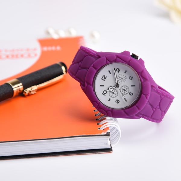 Цвет выдвиженческого дозора браслета силиконовой резины подарков пурпурный с РоХС & утверждением КЭ