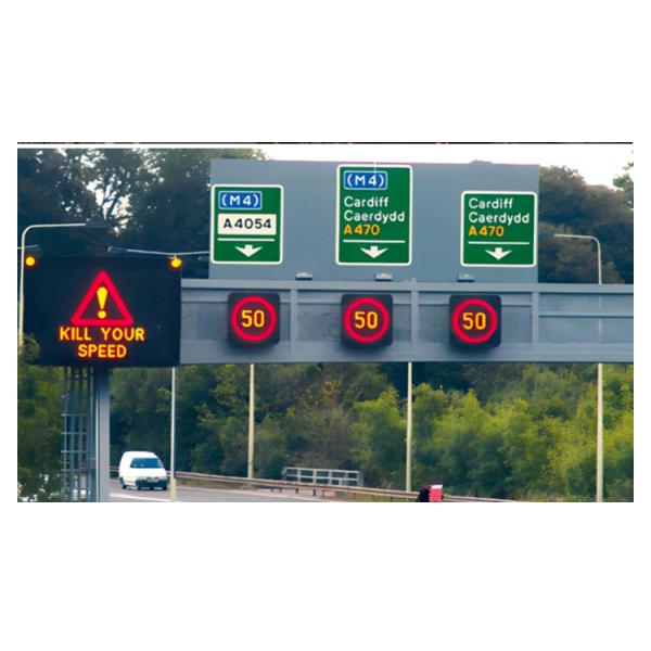 16mm Pixel Pitch VMS LED Display IP65 Waterproof 12000cd Brightness