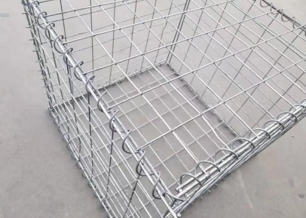 Galvanized Steel Welded Gabion Box 50x50mm for Military Defense
