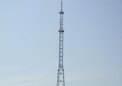 60 Meters Q235B / Q345B TV Antenna Tower ASTM A123 Galvanizing Standard