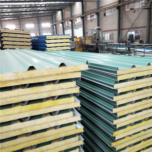 15 years sandwich panel house use 50mm rock wool board building materials