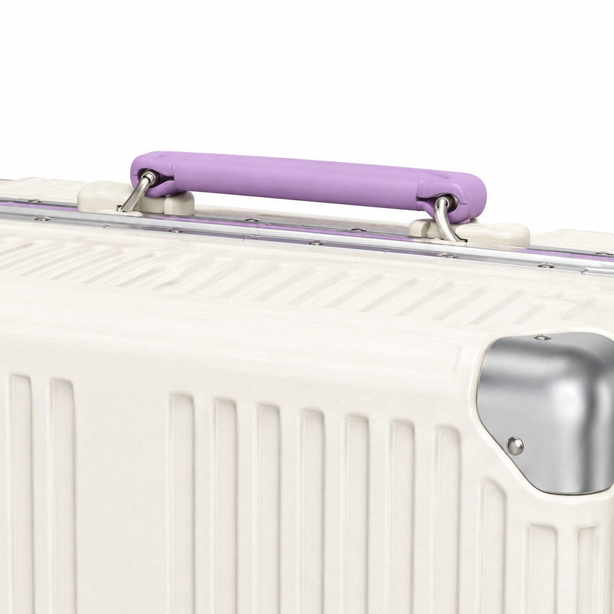 5-Wheel Wide-Handle Crystal Spinner Suitcase