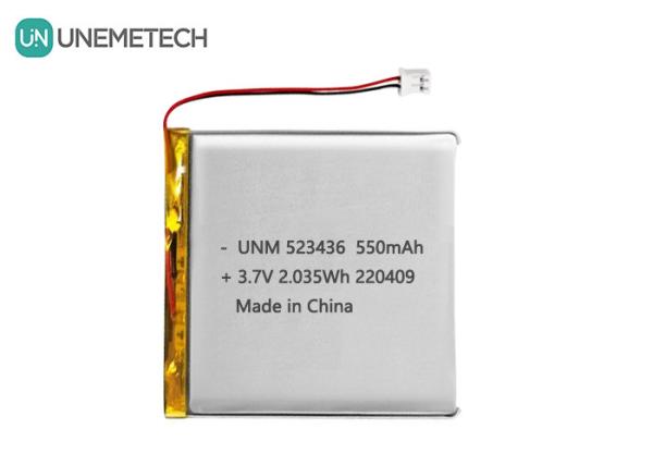 Lithium-ion Polymer Battery 3.7V 550mAh 523436 Rechargeable Li Polymer Battery for GPS Tracker