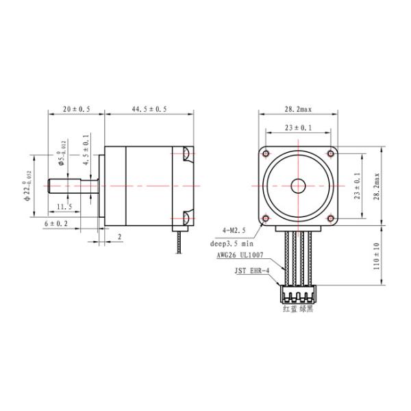 мотор Stepper мотора NEMA 11 28mm гибридный микро- шагая для камеры робота