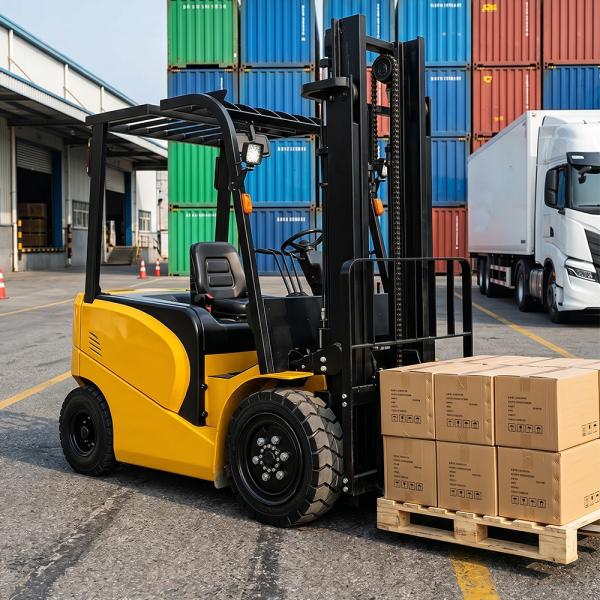 2.0T 2.5T Electric Four Wheel Forklift Machine Warehouse Material Handling Equipment
