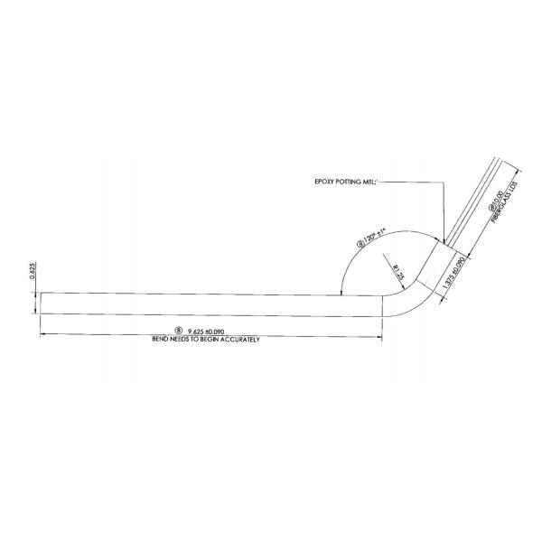 120 градусов гнуть высокотемпературный материал ватта СС316 патронного электрического нагревательного элемента 230в 1000