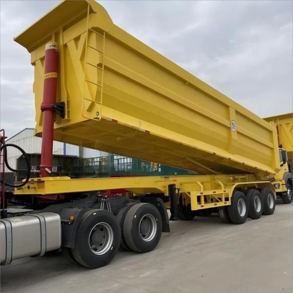 CIMC new brand 350CC 2 3 4 Axle Motorized Tipper Cargo Tricycle Motorcycle Dumper Cargo semi trailer