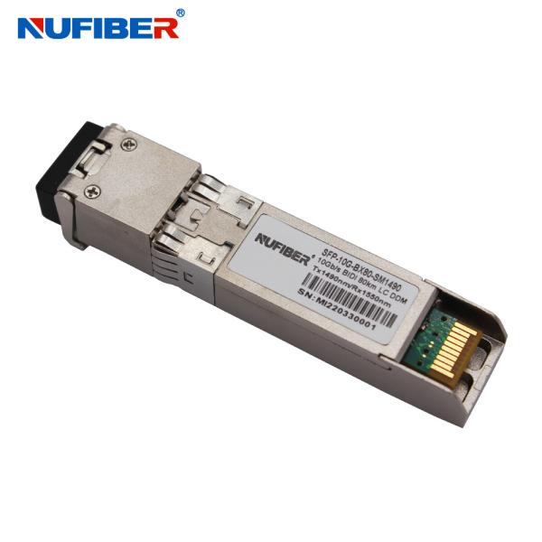 OEM Optical Transceiver 10G WDM SFP+ Module 1490nm/1550nm 80km LC compatible with ZTE/MiroTik
