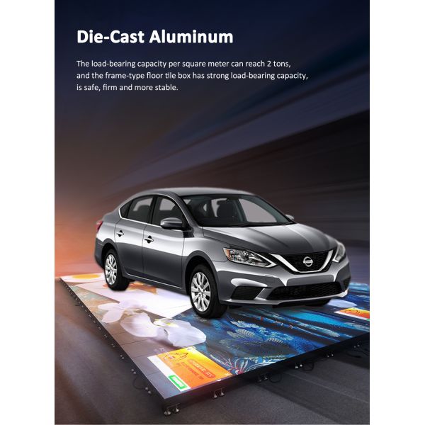 Built-in Sensing Chip 3d Intelligent Floor Screen LED Floor Tile Screen Interactive Sensing Floor Screen