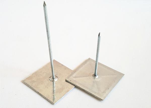 Zinc Coated Steel Self Adhesive Pins , Aluminum Insulation Spikes For Hvac System