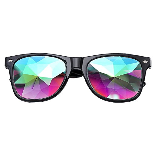 Plastic Hony Newest Product , Flower Lense Kaleidoscope Glasses For Dance Musice Fesvital