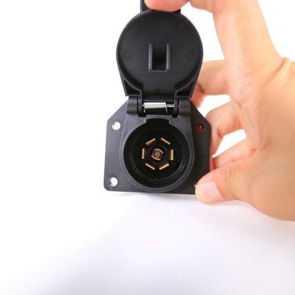 Trailer Power Connector 7 Blade Trailer Socket Small Size SAE J2863 US Type Socket