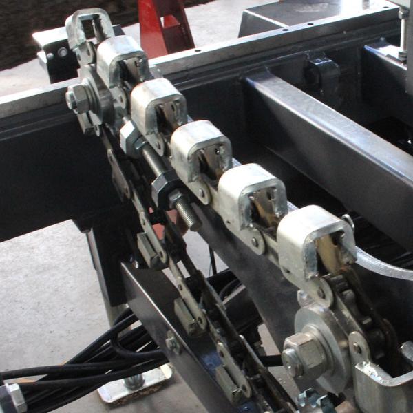 Máquina de serragem de banda de corte automática horizontal de 27 HP para corte de madeira na floresta