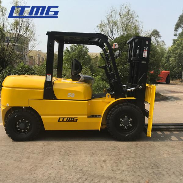 5000kg rated capacity diesel forklift truck with dual front tires